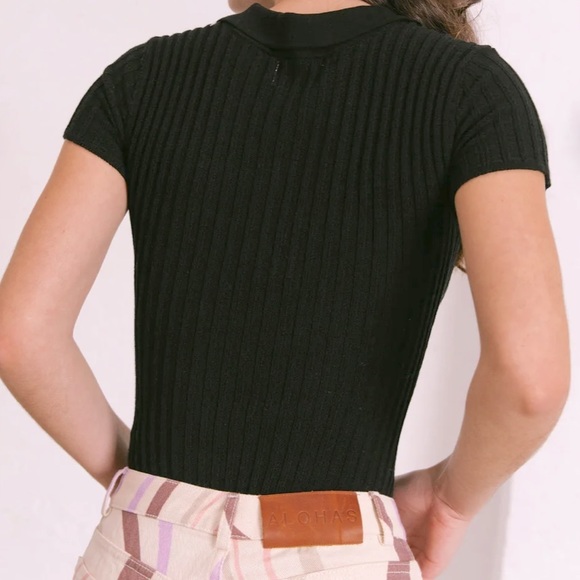 Alohas soft retro bodysuit in black size small - Picture 4 of 8